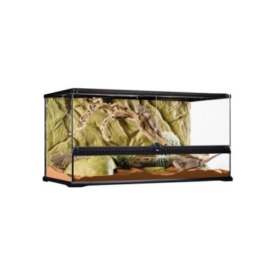 Terrarium Exo Terra noir 90x45x45cm pour reptiles et amphibiens - Habitat sécurisé avec ventilation et portes à ouverture facile Terrarium Exo Terra noir 90x45x45cm pour reptiles et amphibiens - Habitat sécurisé avec ventilation et portes à ouverture facile