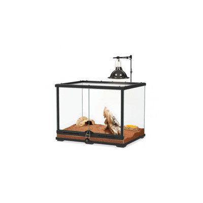 Kit terrarium Pogona Terratlantis 60x45x45cm avec éclairage intégré - Habitat clé en main pour dragon barbu juvénile Kit terrarium Pogona Terratlantis 60x45x45cm avec éclairage intégré - Habitat clé en main pour dragon barbu juvénile