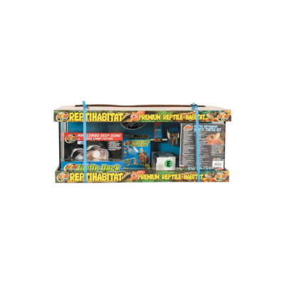 Détails de la plateforme et filtration - Kit tortue aquatique Zoo Med Détails de la plateforme et filtration - Kit tortue aquatique Zoo Med