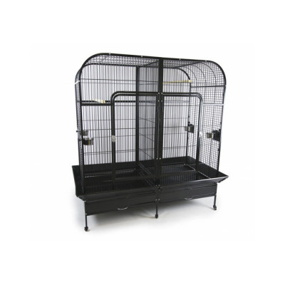 Cage double pour grand perroquet Gabon 180x100x178cm – Zolia | Spacieuse & Robuste