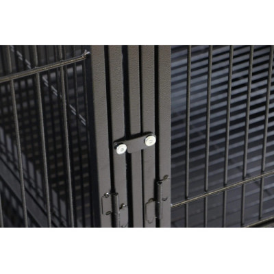 Cage double Zolia Gabon pour grands perroquets 180x100x178cm – Structure en métal résistant