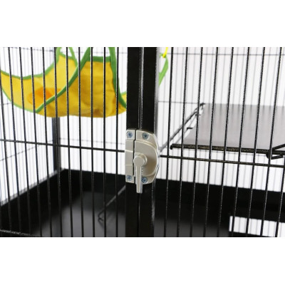 Cage Funzy Zolia pour furets et rongeurs 95x66x160cm - Structure 3 niveaux avec rampes