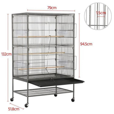 Cage pour oiseaux de compagnie marque Yaheetech. Cage pour oiseaux de compagnie marque Yaheetech.
