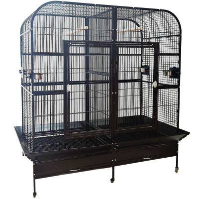 Cage double pour grand perroquet Gabon 180x100x178cm – Zolia | Spacieuse & Robuste Cage double pour grand perroquet Gabon 180x100x178cm – Zolia | Spacieuse & Robuste