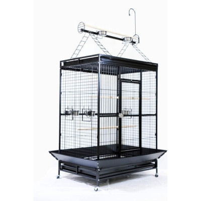 Grande cage pour perroquet Zolia Ara avec aire de jeu sur le toit. Grande cage pour perroquet Zolia Ara avec aire de jeu sur le toit.